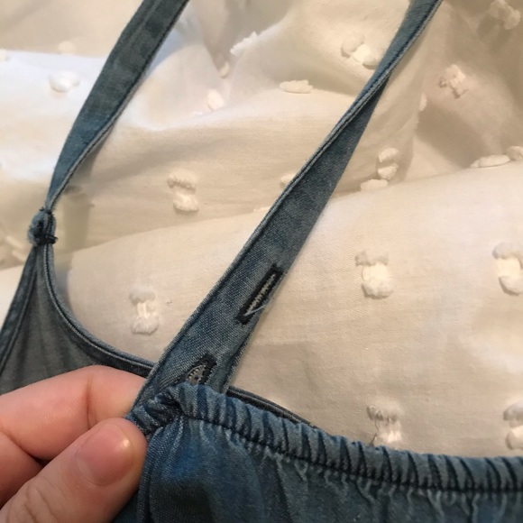 CHAMBRAY ROMPER - Picture 2 of 4